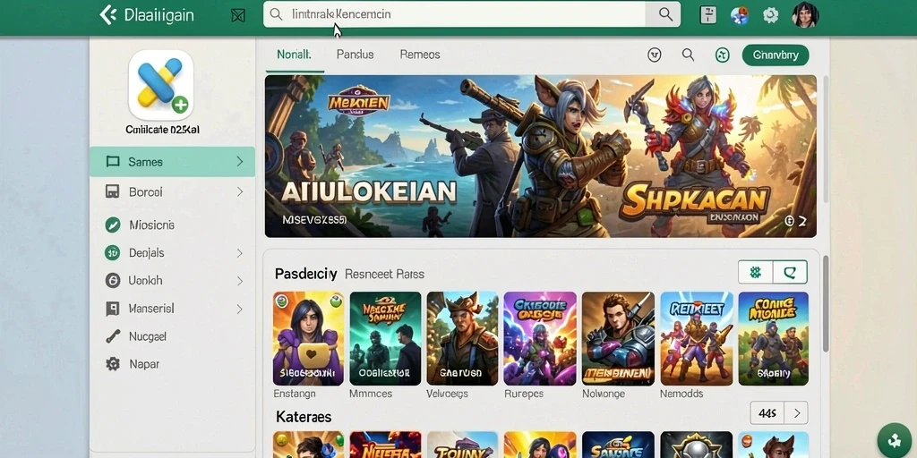 Screenshot menunjukkan karakter utama dalam mode pertempuran.