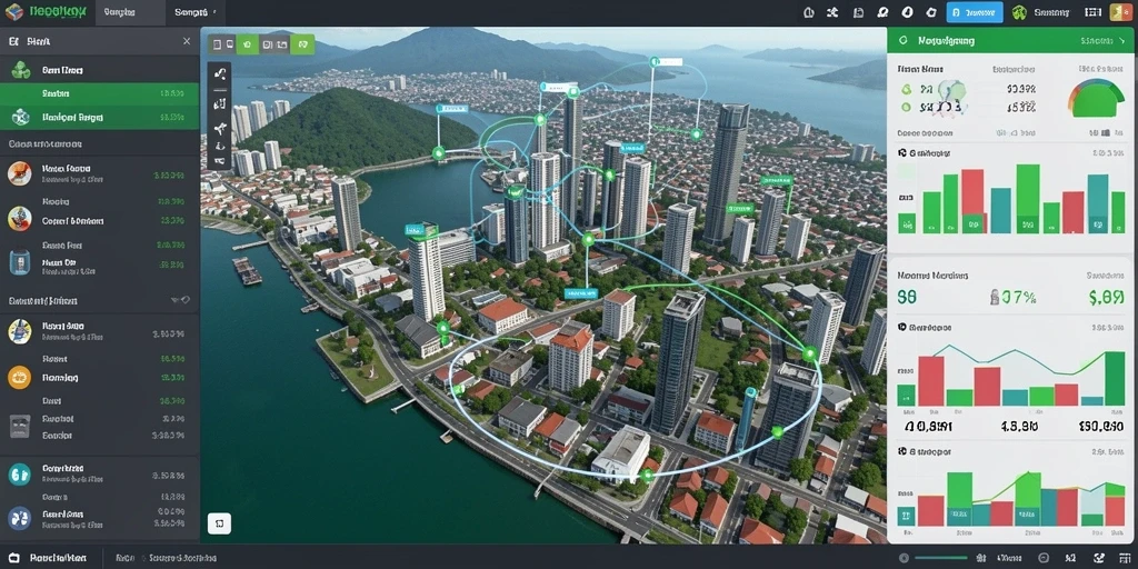Tampilan level yang penuh warna dan menarik.