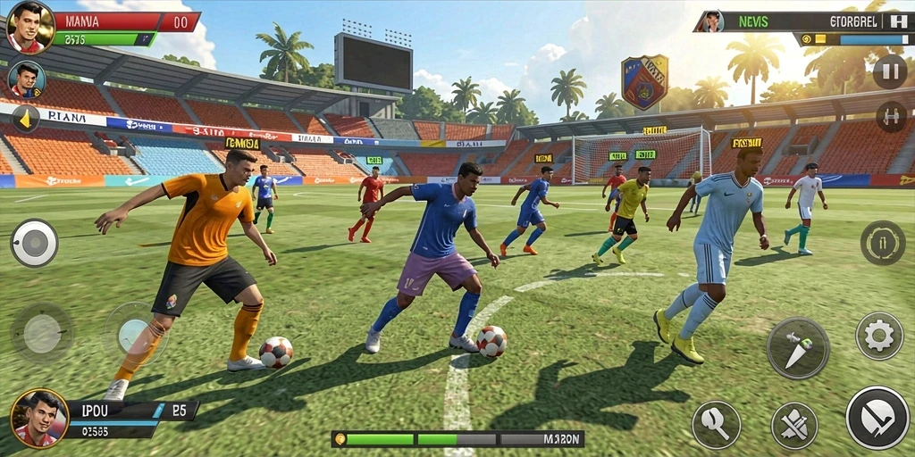 Screenshot menunjukkan tampilan grafis yang menawan.
