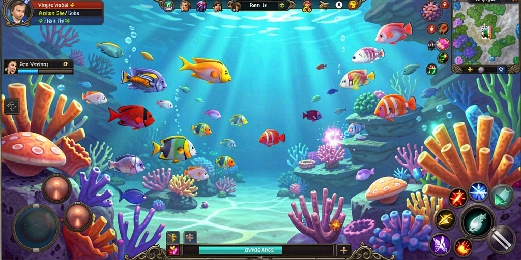 Tampilan awal game yang menarik dan mudah dipahami.