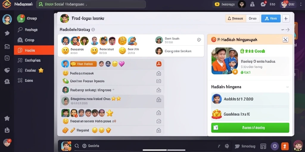 Tampilan menu utama yang menarik dan mudah dinavigasi.