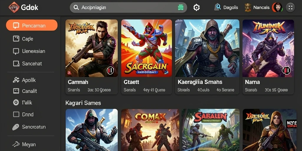 Tangkapan layar dari dunia penuh petualangan NEXGID.