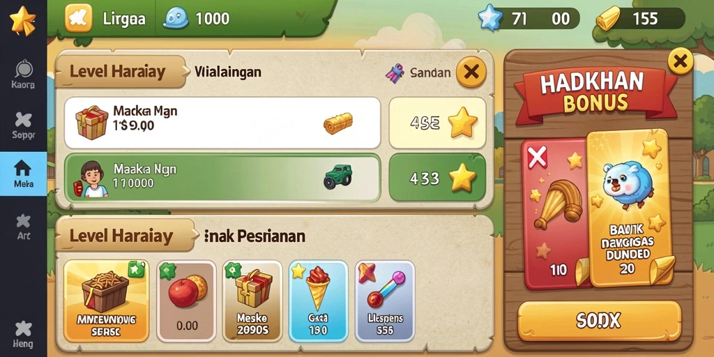 Tampilan antarmuka yang menarik dan user-friendly.