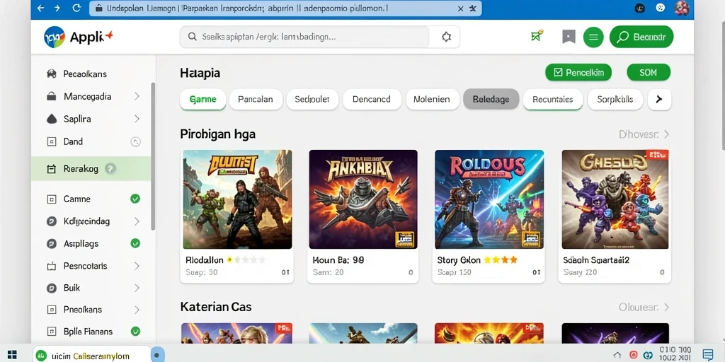 Screenshot menampilkan antarmuka permainan yang intuitif.