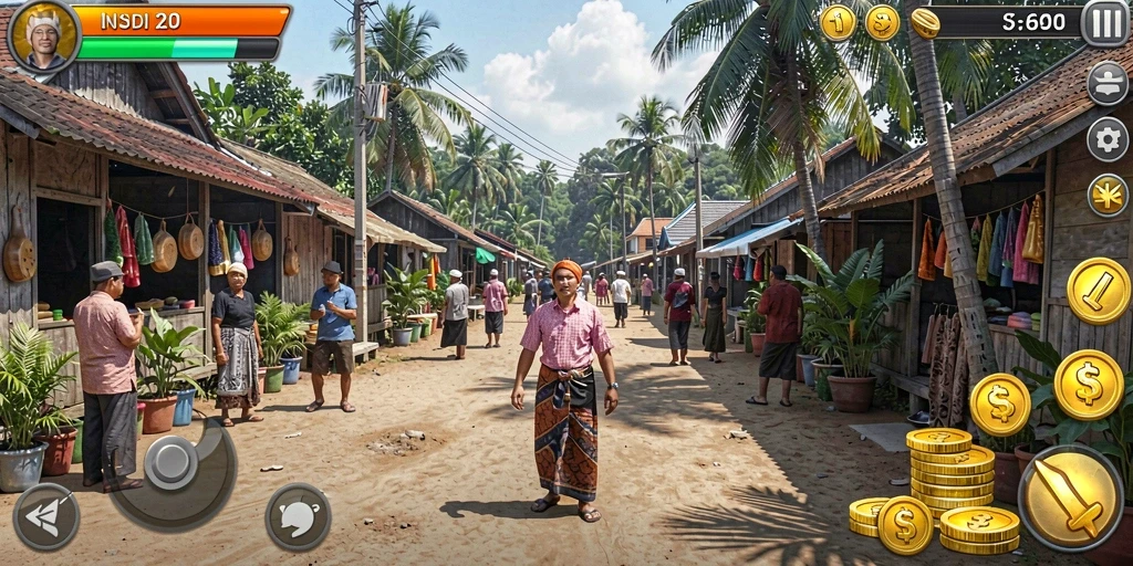 Screenshot menampilkan antarmuka permainan slot yang menarik.