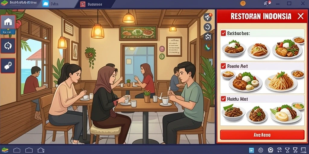 Tampilan level yang memukau dan penuh warna.